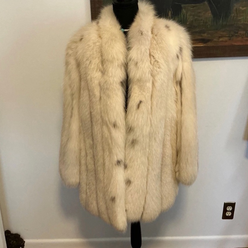 Vintage Spotted Fox Fur Coat